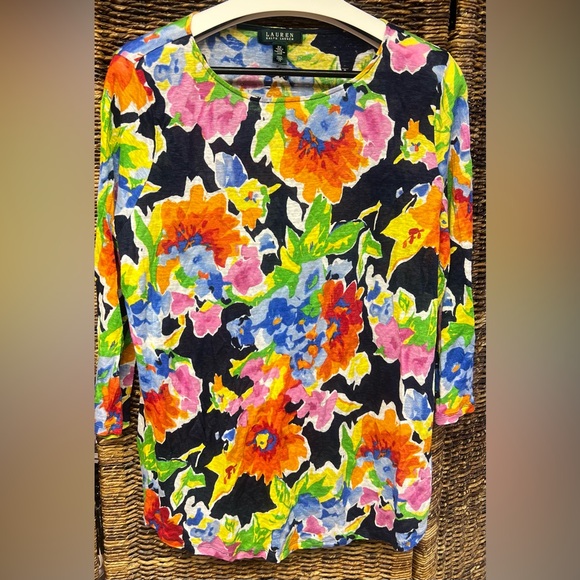 Lauren Ralph Lauren Tops - Lauren Ralph Lauren Women's Floral‎ Top - Multicolor, Size: 2X